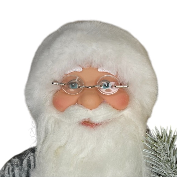 Windy Hill Collection France French Parisian Eiffel Tower 16" silver Santa Claus - Picture 5 of 5